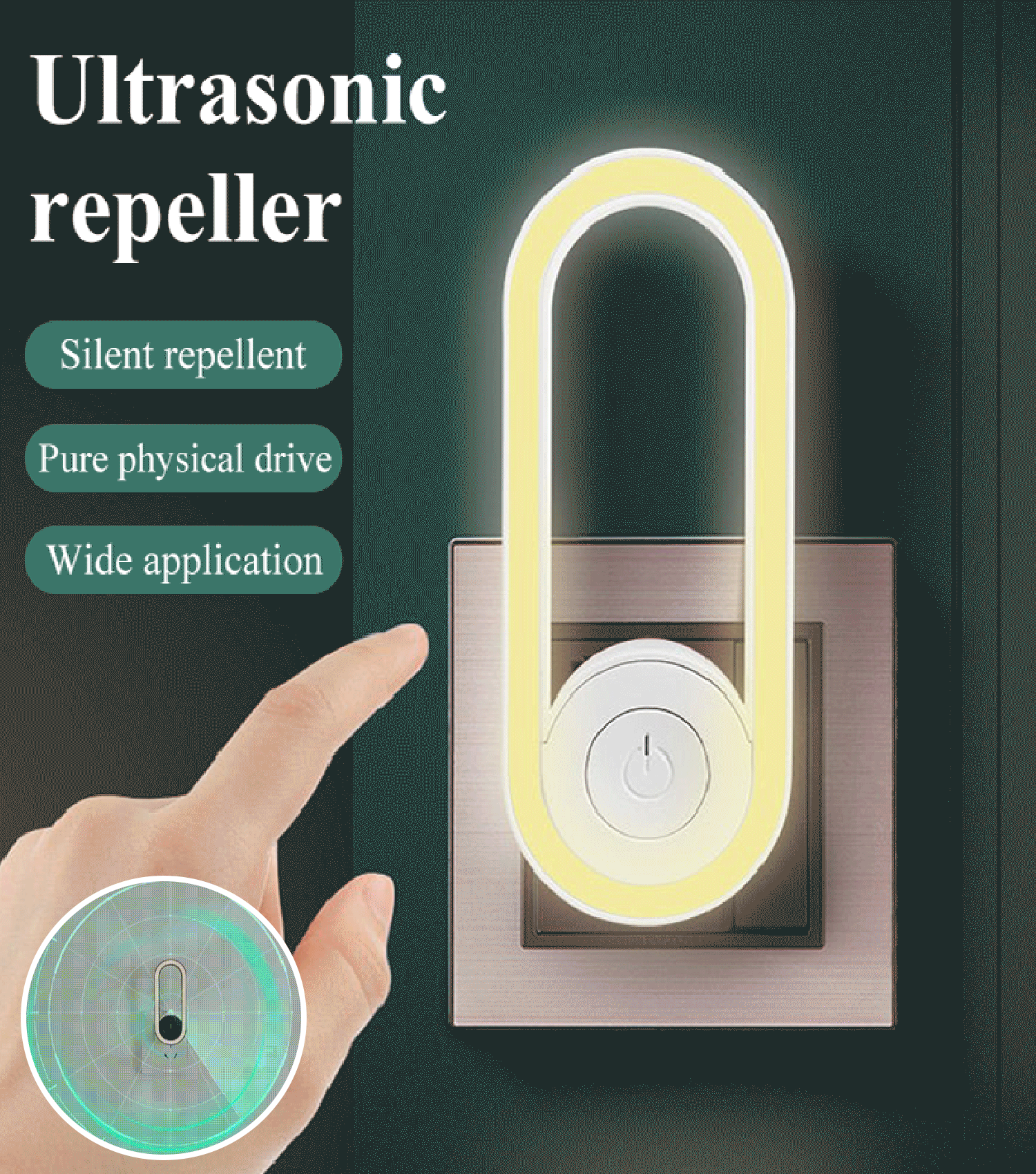 Ultrasonic electronic insect repellent sleep light