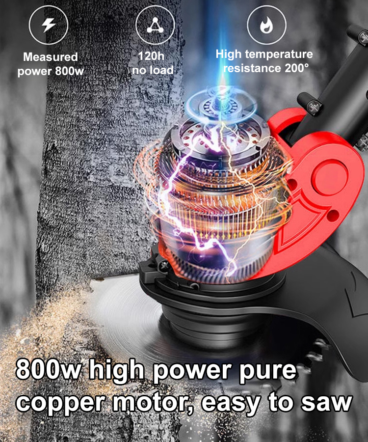 [One machine for multiple uses] Long-lasting and powerful lawn mower⚡Mow 200㎡ lawn in 10 minutes