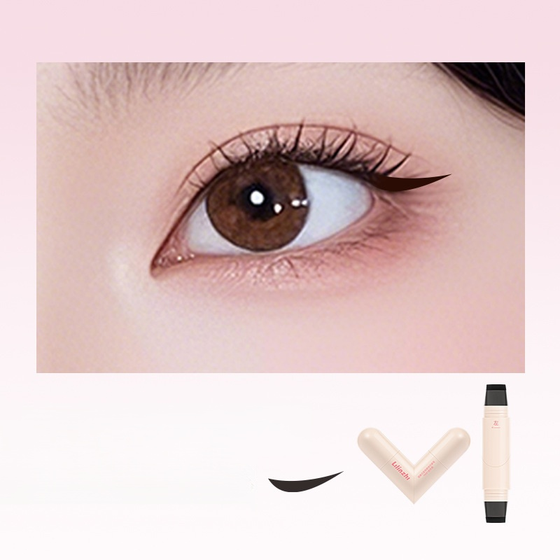 Integrated Rotating Eyeliner Stamp Pen⚡Press for 1 second to create a clear and natural eyeliner look; no need to repeatedly draw