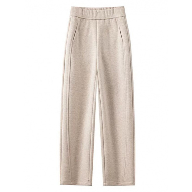 Elegant Curved Wool Cashmere Wide-Leg Pants🐑100% pure cashmere