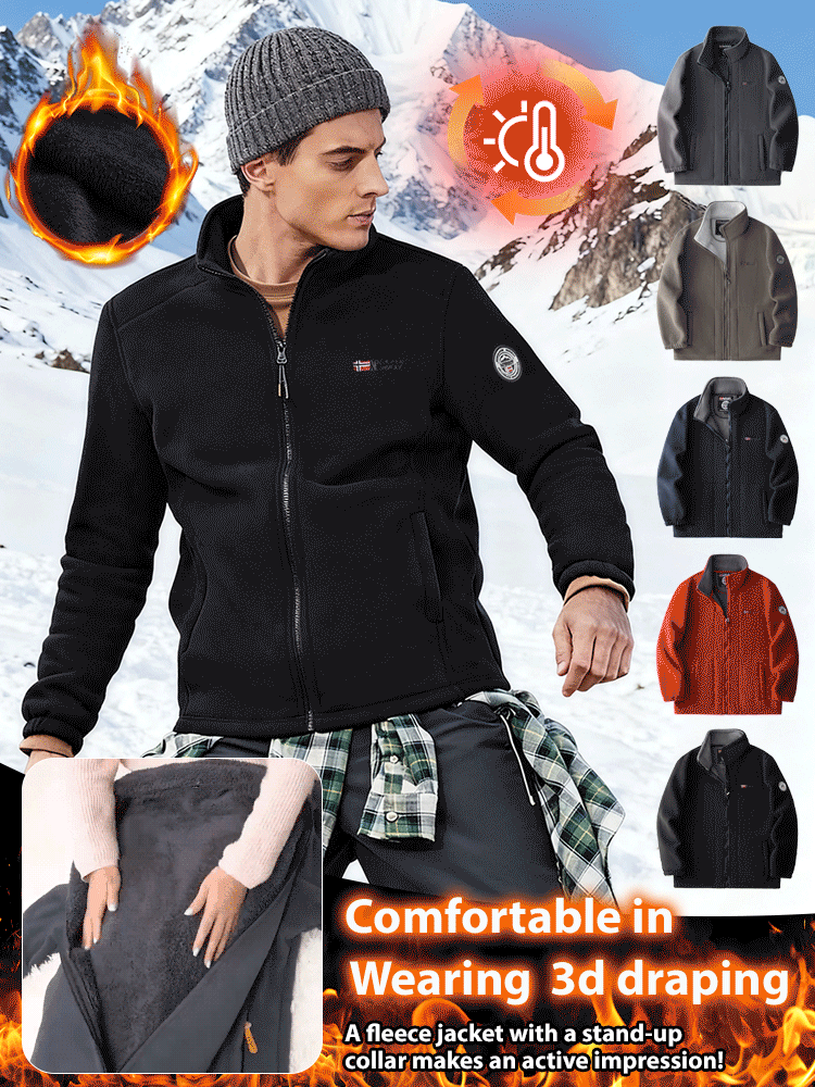 【Keep warm even at -40℃】Men's Export Double-Sided Fleece Jacket to Norway