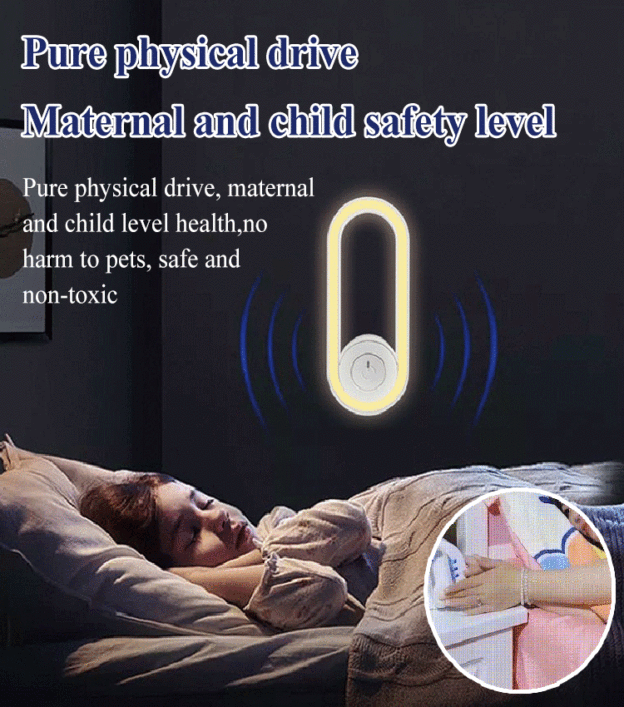 Ultrasonic electronic insect repellent sleep light