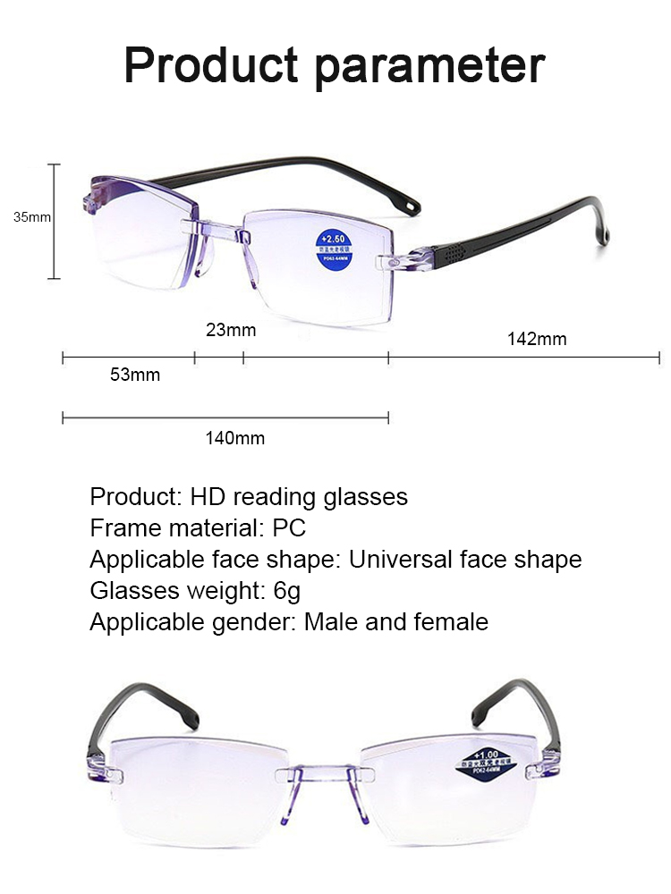 Smart zoom glasses ✨No need for eye examination, the degree is automatically adjusted within the range of -7 to +7 to meet your vision needs.
