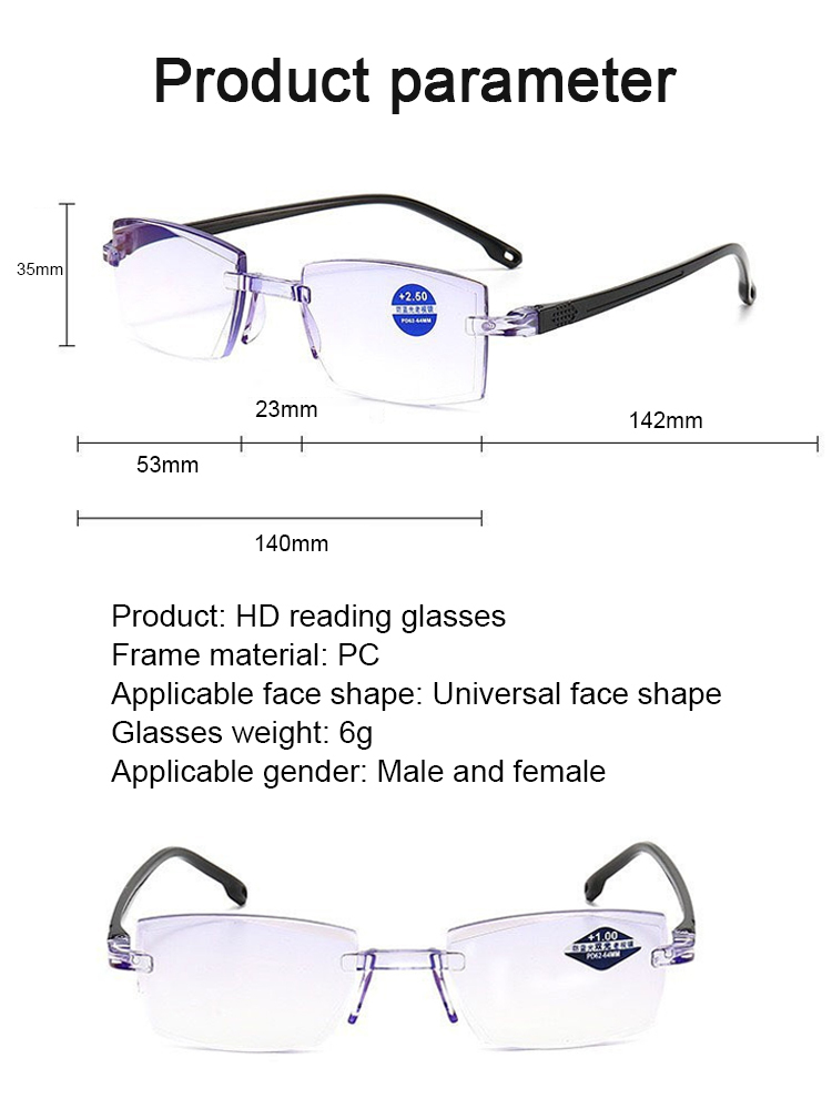 Smart zoom glasses ✨No need for eye examination, the degree is automatically adjusted within the range of -7 to +7 to meet your vision needs.