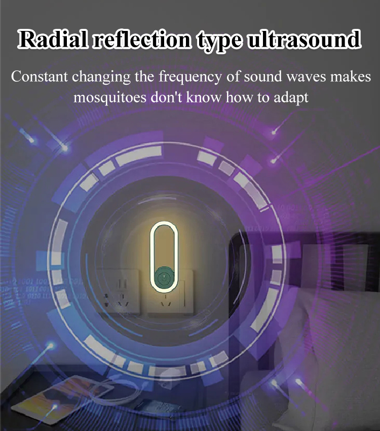 Ultrasonic electronic insect repellent sleep light