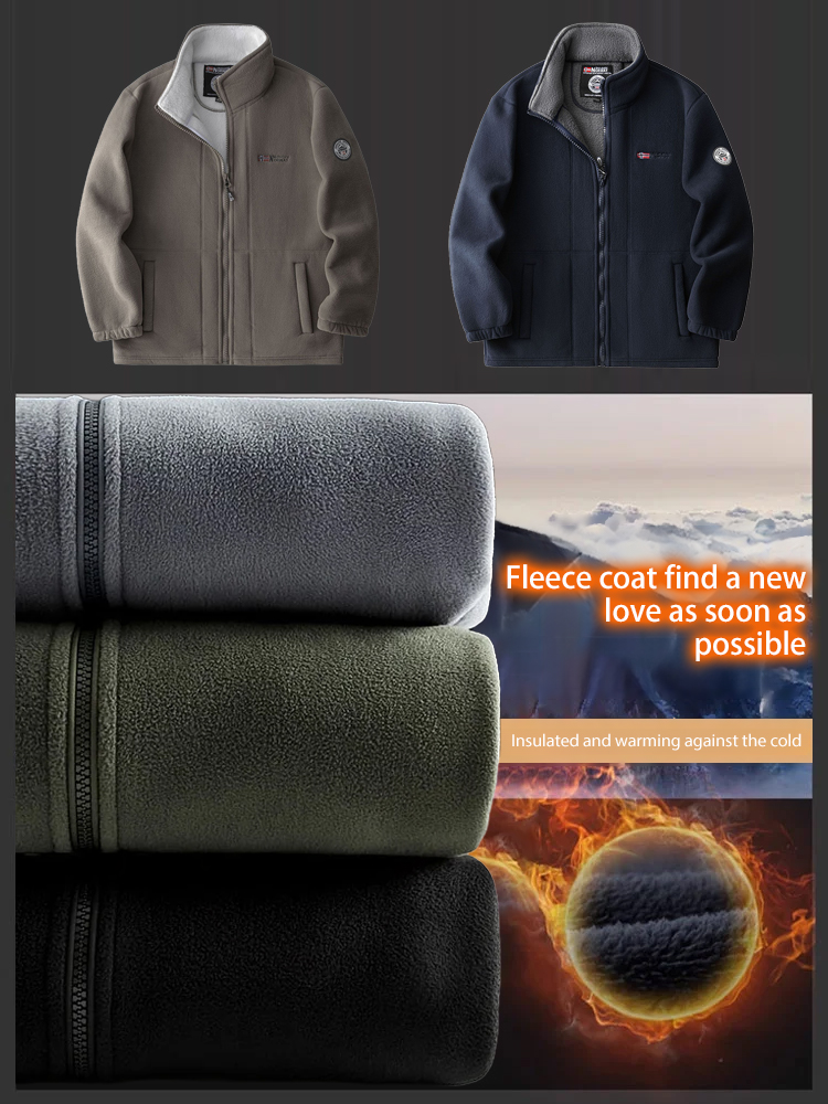 【Keep warm even at -40℃】Men's Export Double-Sided Fleece Jacket to Norway