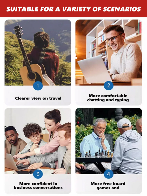 👨⚕️[Recommended by Ophthalmologists] Smart Zoom Integrated Reading Glasses