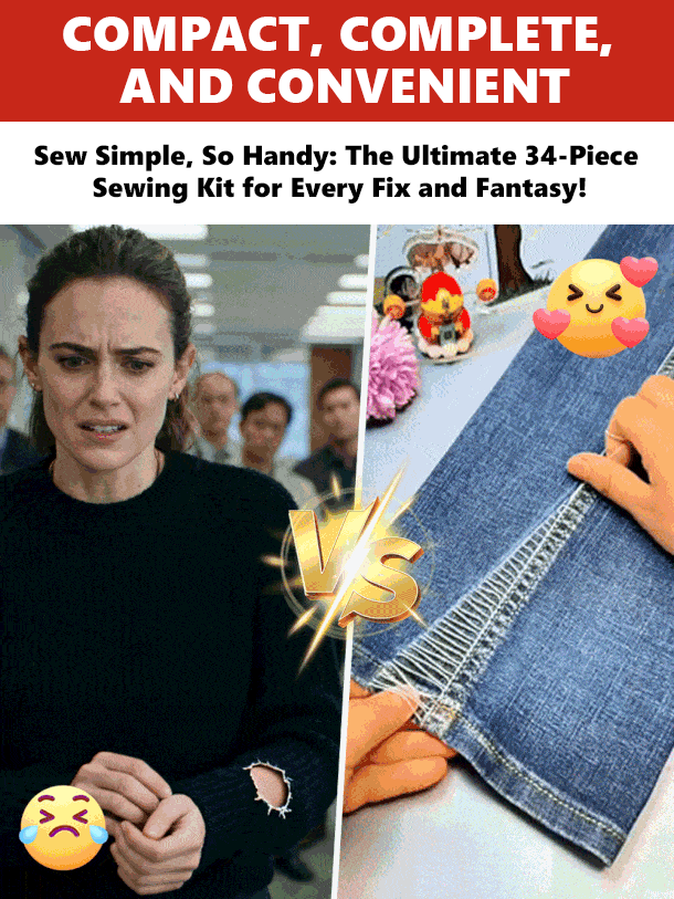 [Threading in seconds, happy making]The Ultimate 34-Piece Sewing Kit