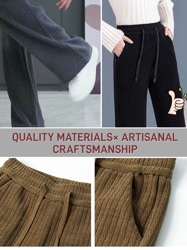 [Total sales: 110,000 units] Corduroy trousers with a straight leg and flowing cut