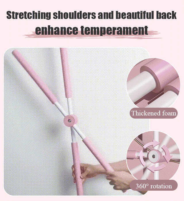 Anti hunchback shape correction stick，Children use it to correct posture and adults use it to improve temperament
