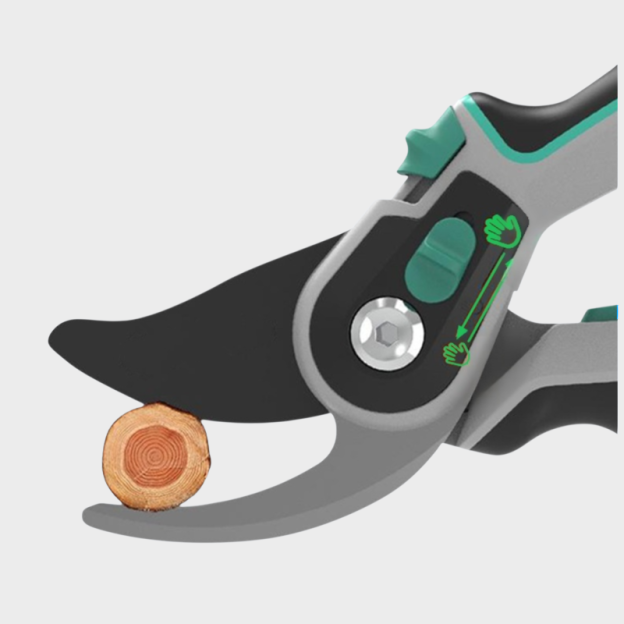 Gartenschere 2-stufige Einstellung SK85 Hartstahl Aluminiumlegierung Gartenschere