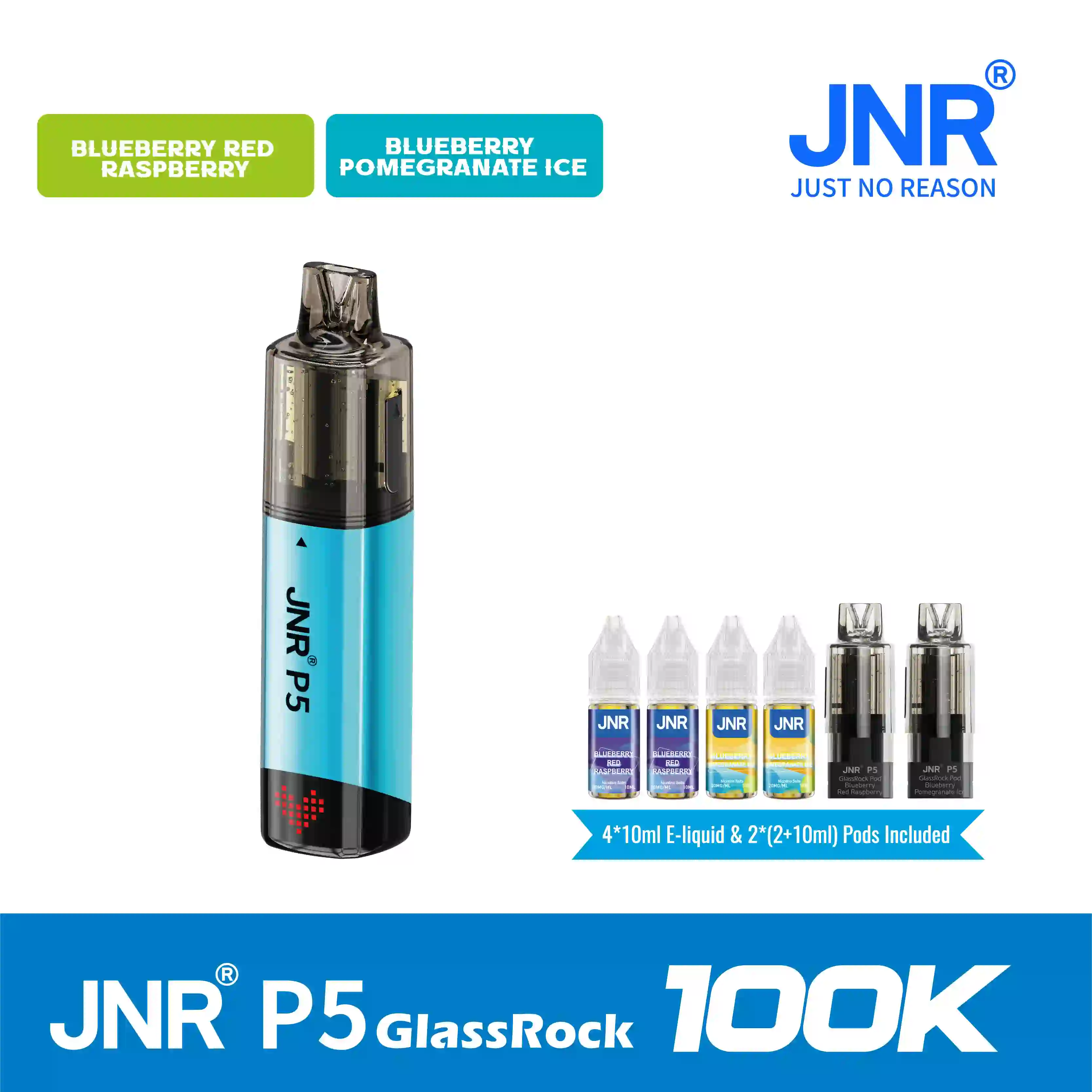 JNR Vape P5 GlassRock 100K Puffs Disposable Vape Kit