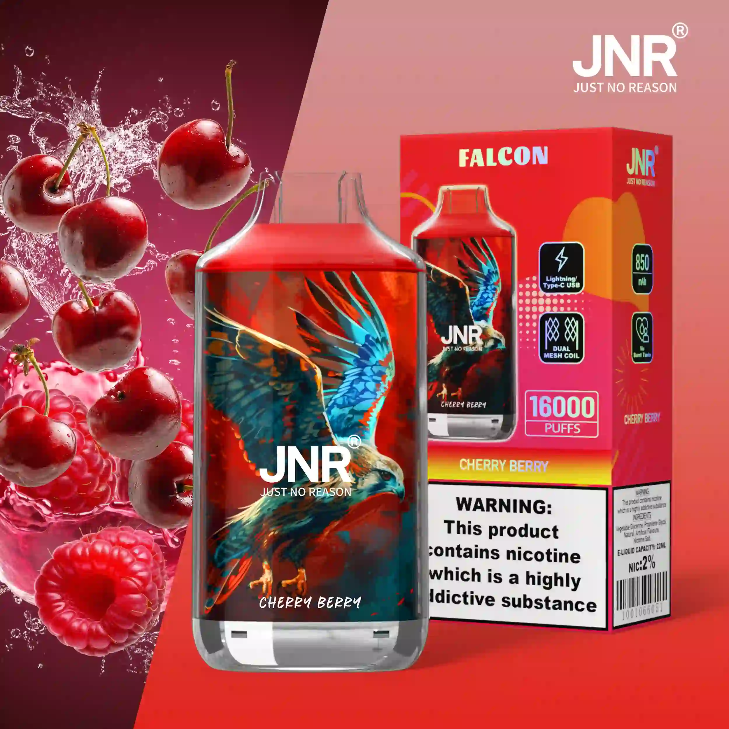 JNR Falcon Disposable Vape 16000 Puffs