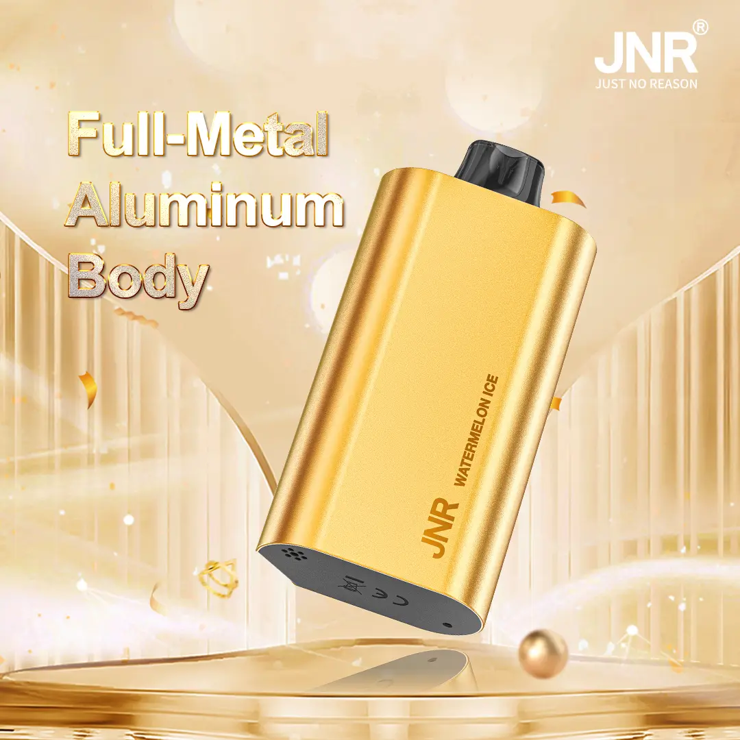 JNR Cruiser Gold Disposable Vape - Smart Touch Screen - 12,000 Puffs