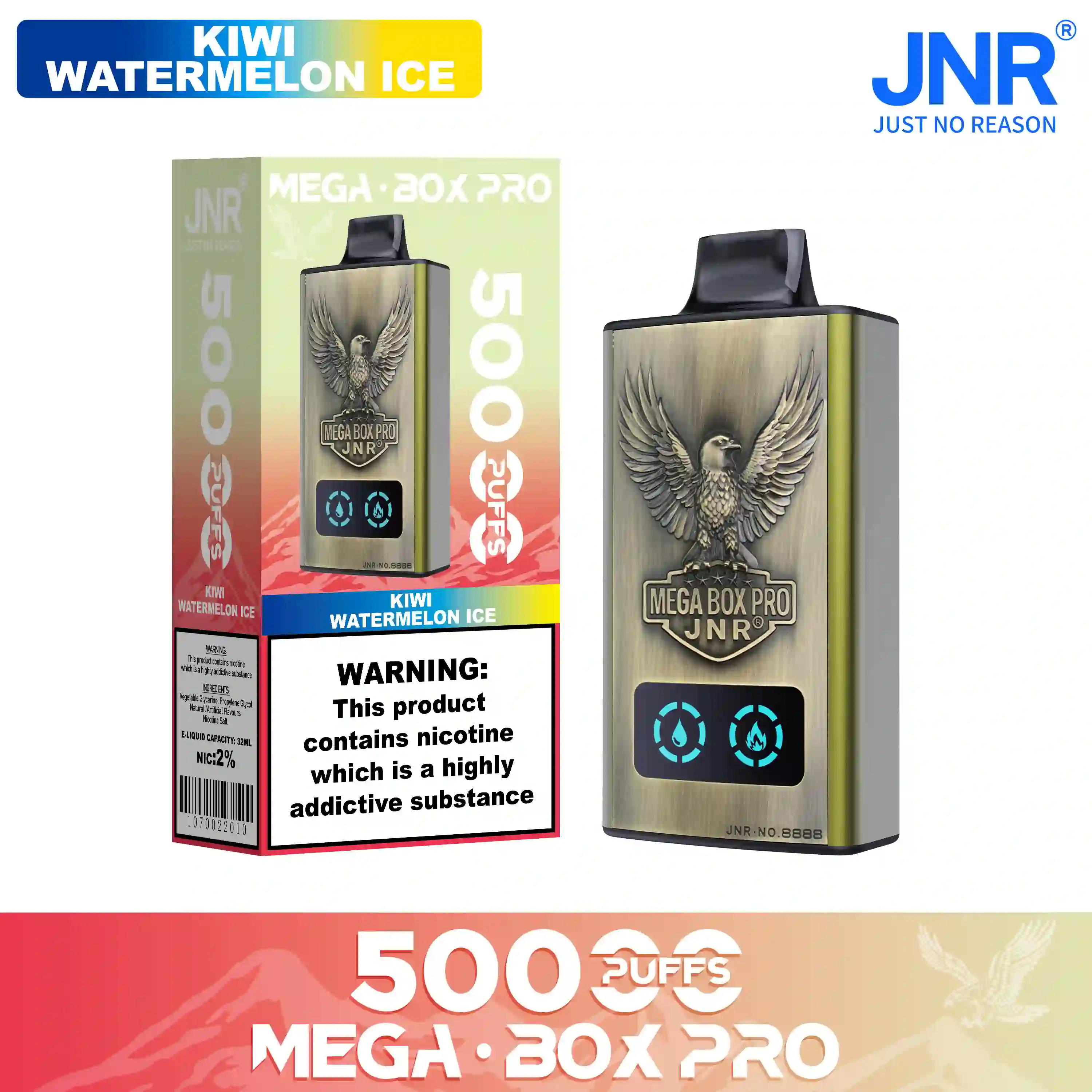 JNR Vape Mega Box Pro 50000 Puffs Disposable Vape