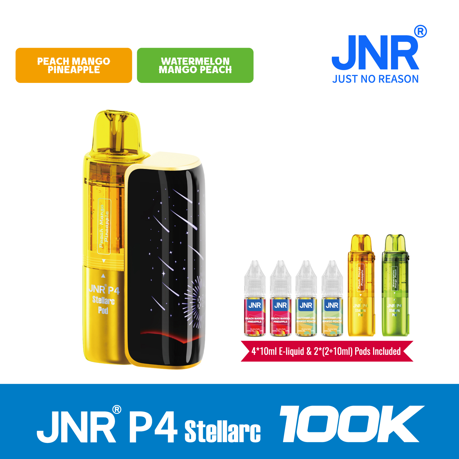 JNR Vape P4 Stellarc 100K Puffs Disposable Vape Kit