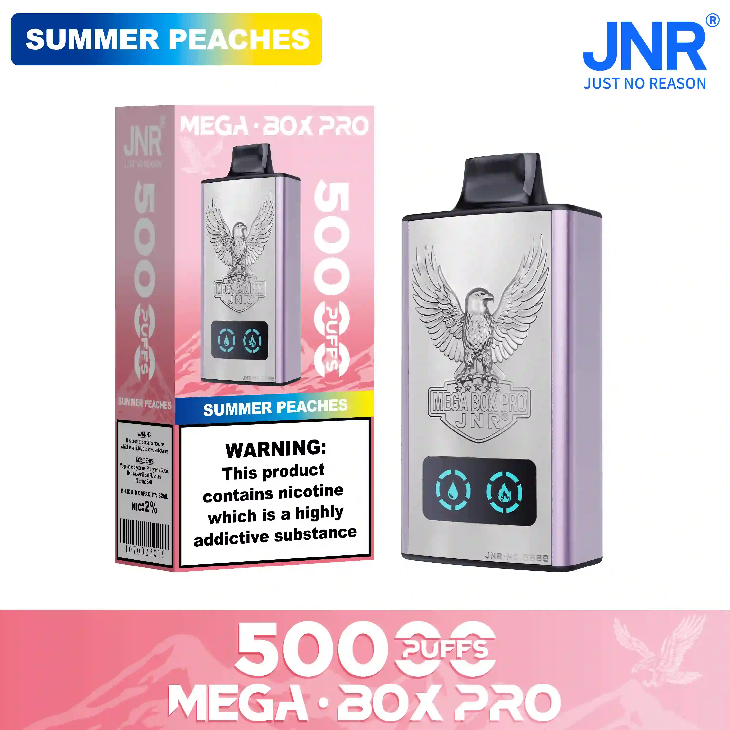 JNR Vape Mega Box Pro 50000 Puffs Disposable Vape