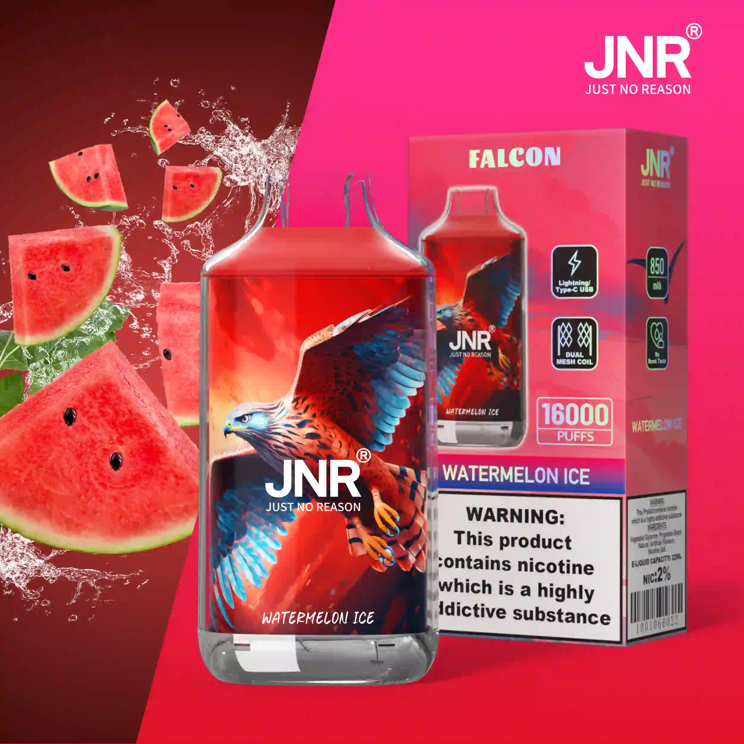 JNR Falcon Disposable Vape 16000 Puffs
