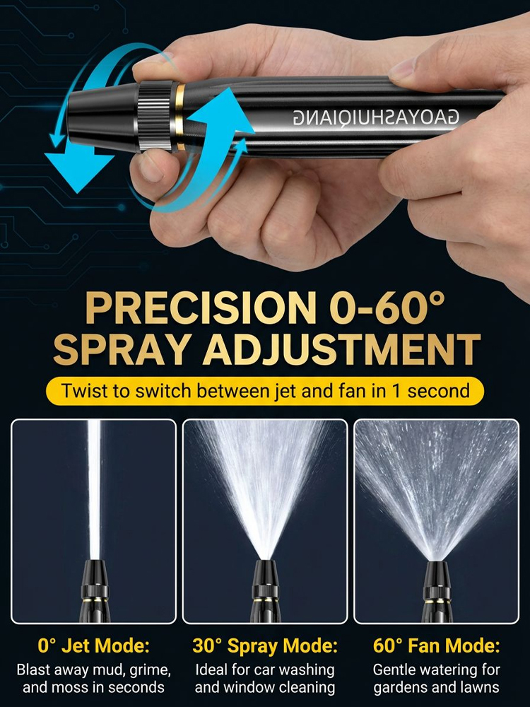 👍Black Gold Steel Direct Injection Gun High Pressure Nozzle