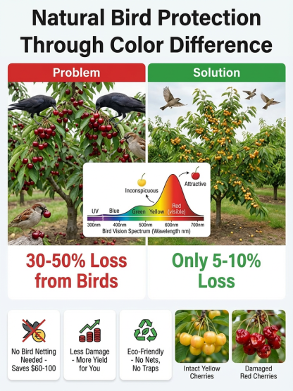 🍒[Fast-growing, strong, and resilient] Cherry saplings that bear fruit in the same year