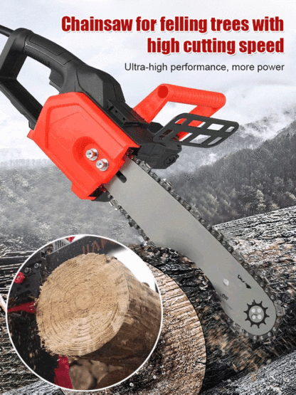 High-power woodworking electric chain saw