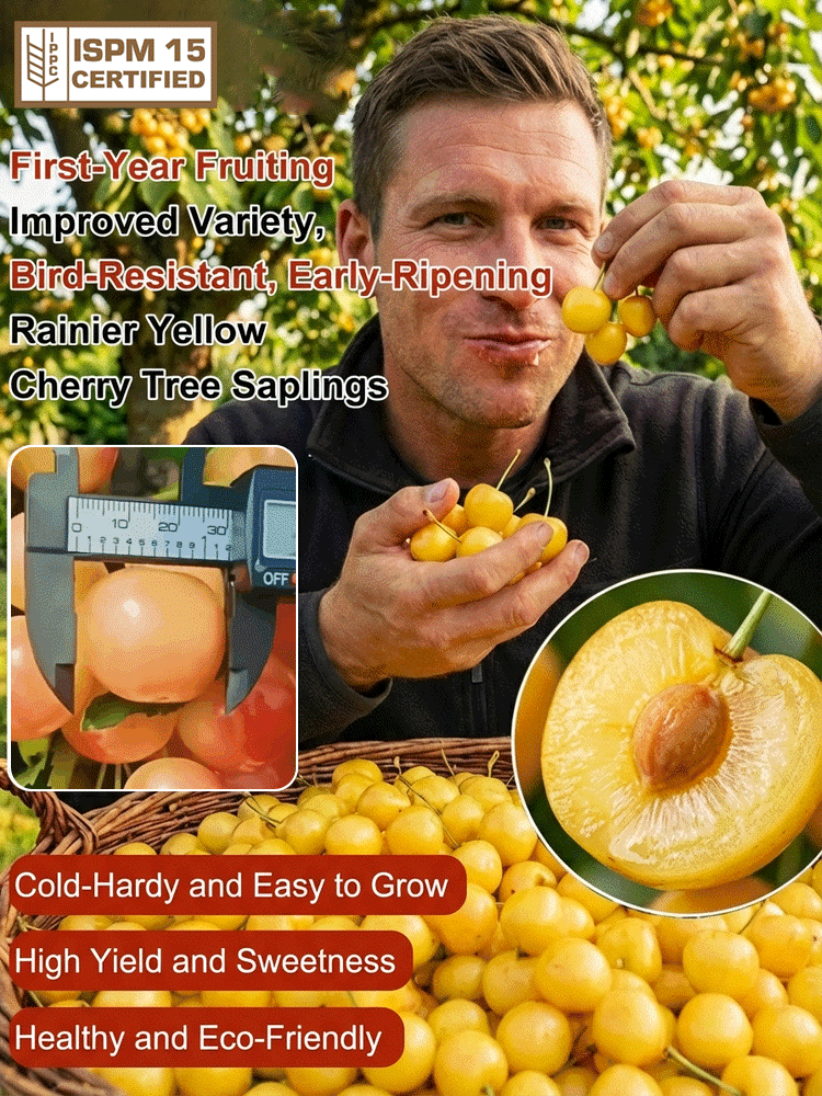 🍒[Fast-growing, strong, and resilient] Cherry saplings that bear fruit in the same year