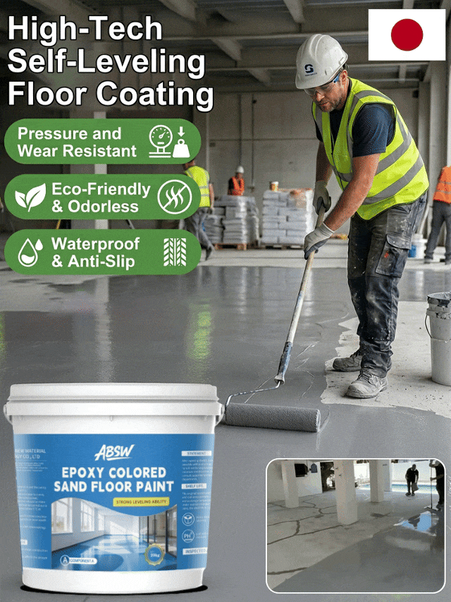 👍Wear-Resistant Non-Slip Self-Leveling Solvent-Based Epoxy Floor Paint