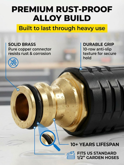 👍Black Gold Steel Direct Injection Gun High Pressure Nozzle