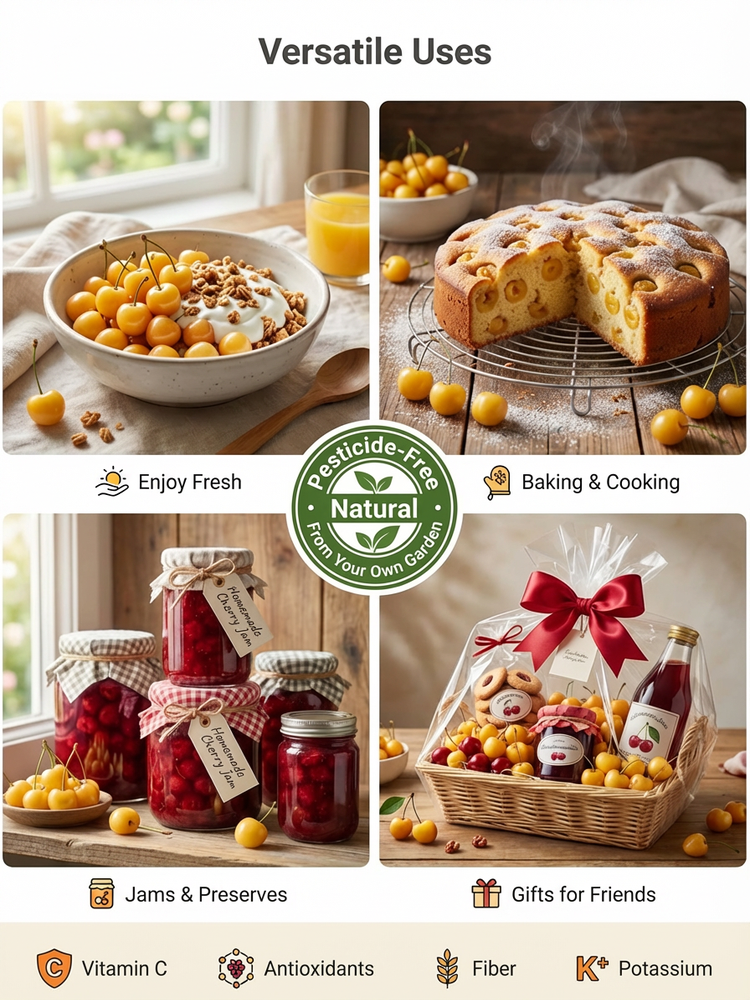 🍒[Fast-growing, strong, and resilient] Cherry saplings that bear fruit in the same year