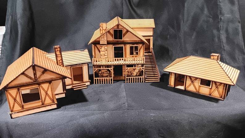 Unique Wooden DIY Cabin (3 Pcs-1 Set)