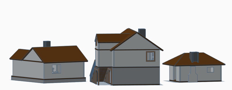 Unique Wooden DIY Cabin (3 Pcs-1 Set)