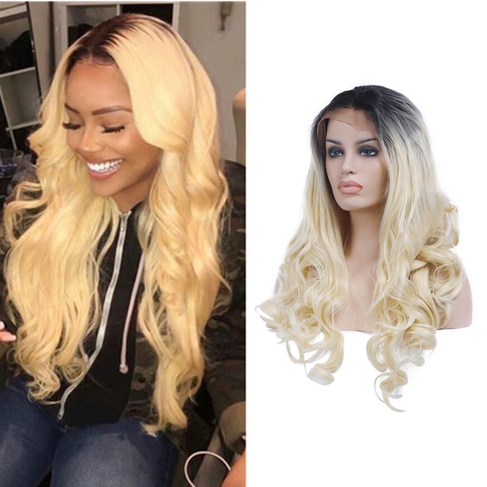 Wolf king 1B/613# body wave 13*4 HD transparent frontal lace wig 150% Density