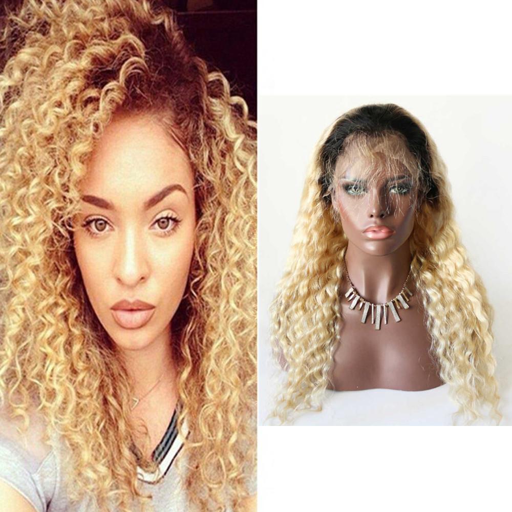 Wolf king 1B/613# deep wave 13*4 HD transparent frontal lace wig 150% Density