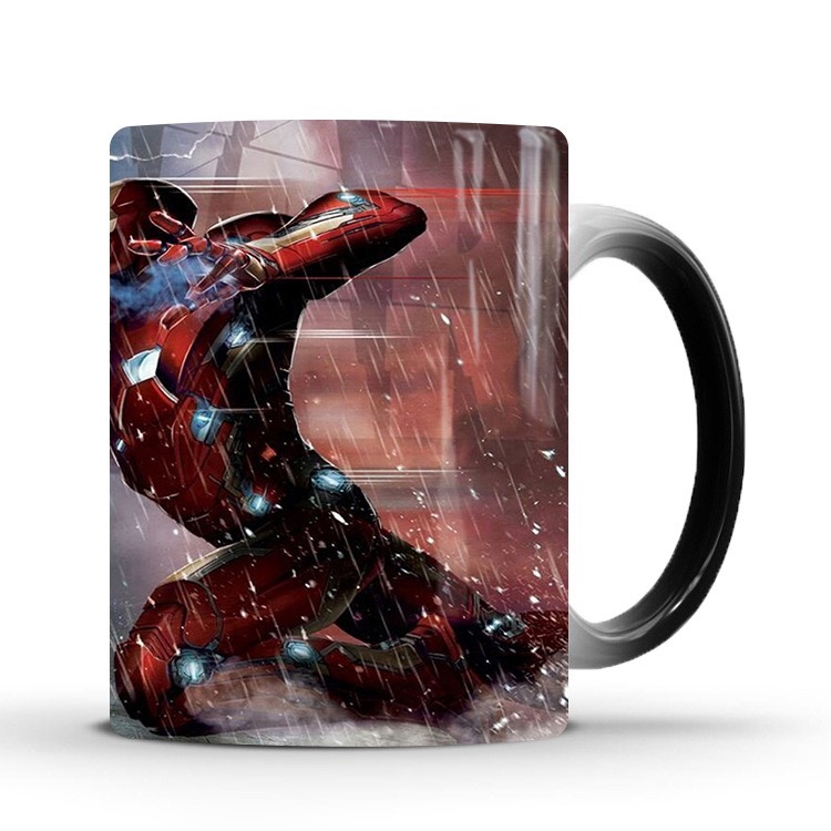 Captain America & Iron Man Heat-Sensitive Color Changing Mug