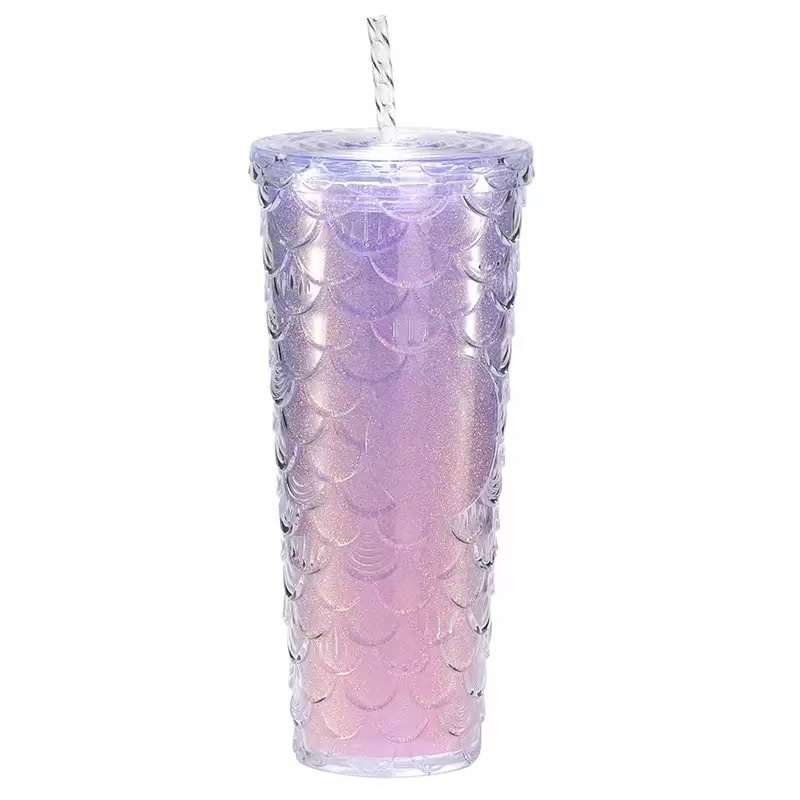 Gradient double-layer fish scale cup