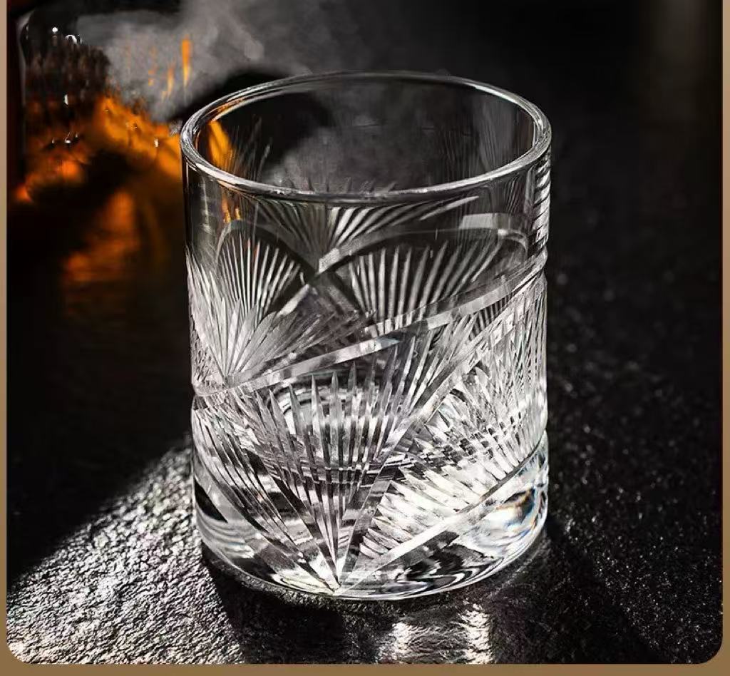 Starburst K9 crystal glass whiskey glass