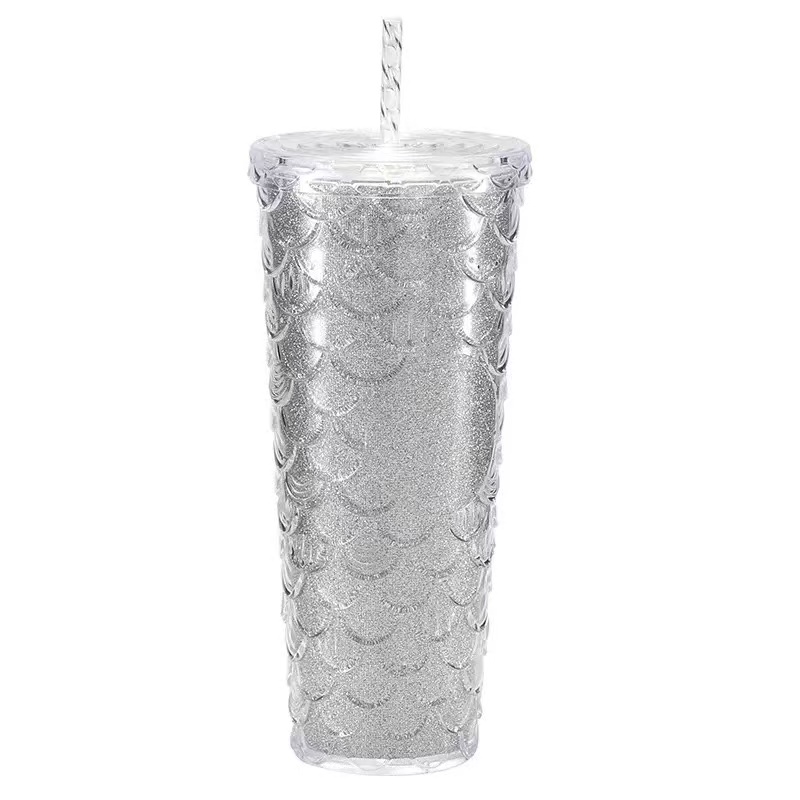 Gradient double-layer fish scale cup