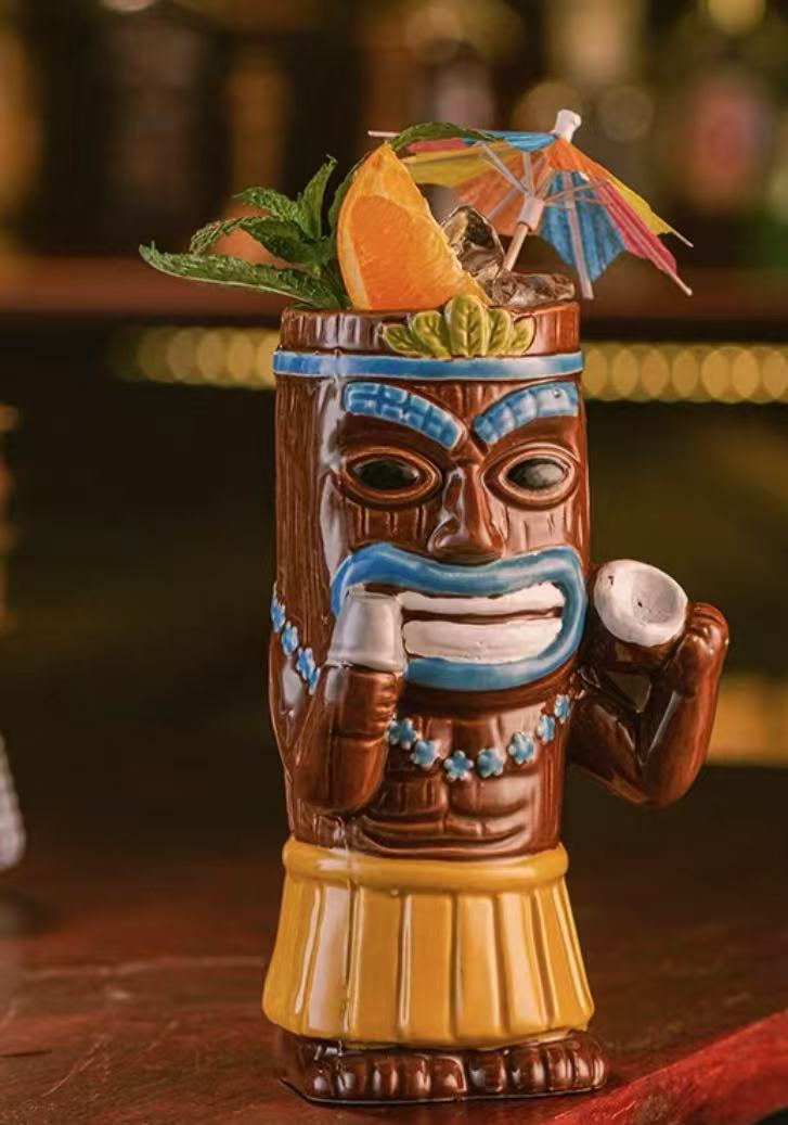 Best-selling ceramic slushie cup with a zombie skull motif