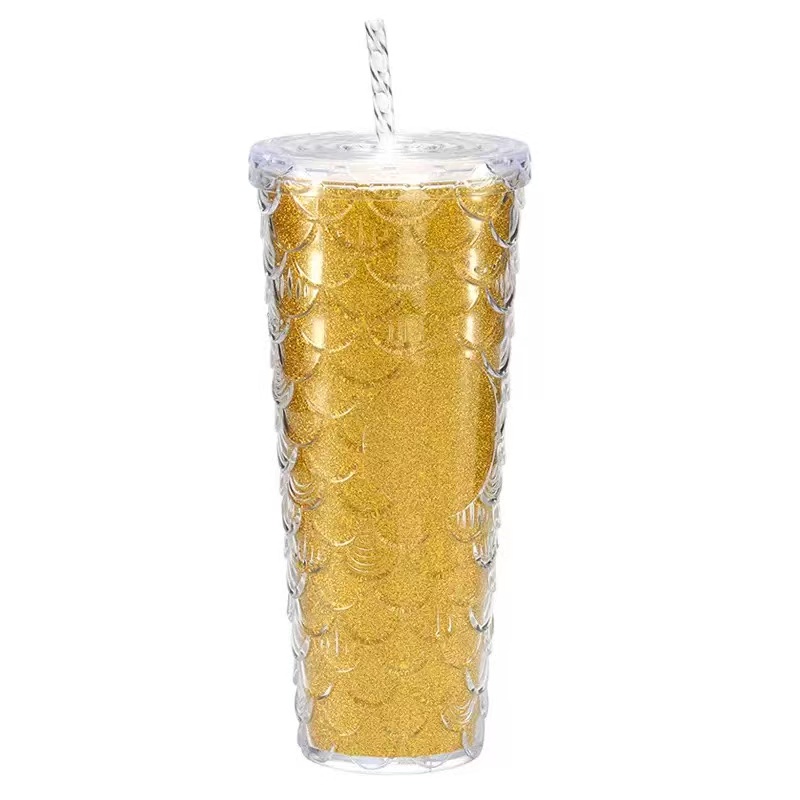 Gradient double-layer fish scale cup