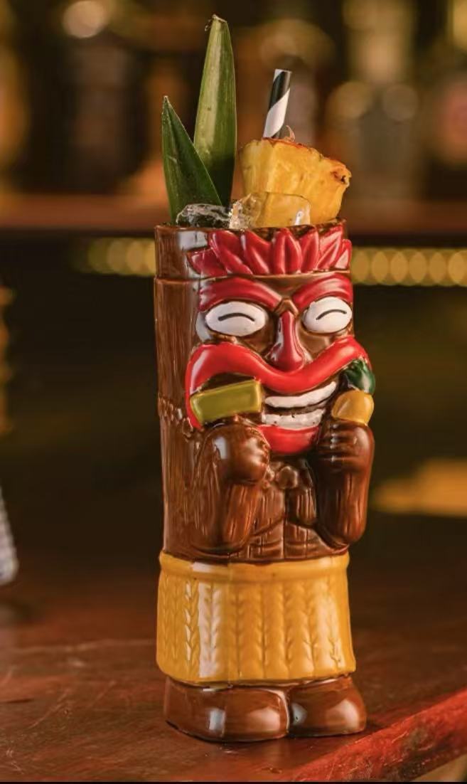 Best-selling ceramic slushie cup with a zombie skull motif