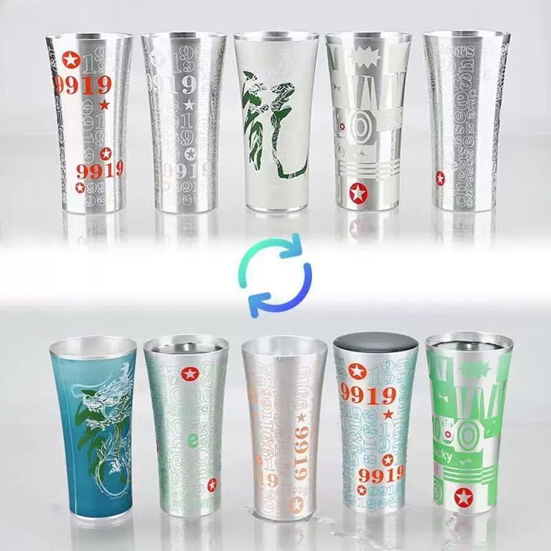 Limited edition thermochromic metal mug(Note the style when ordering)