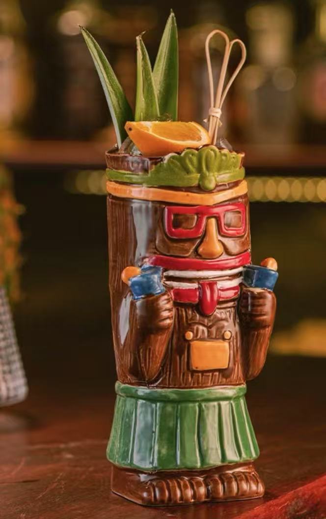 Best-selling ceramic slushie cup with a zombie skull motif