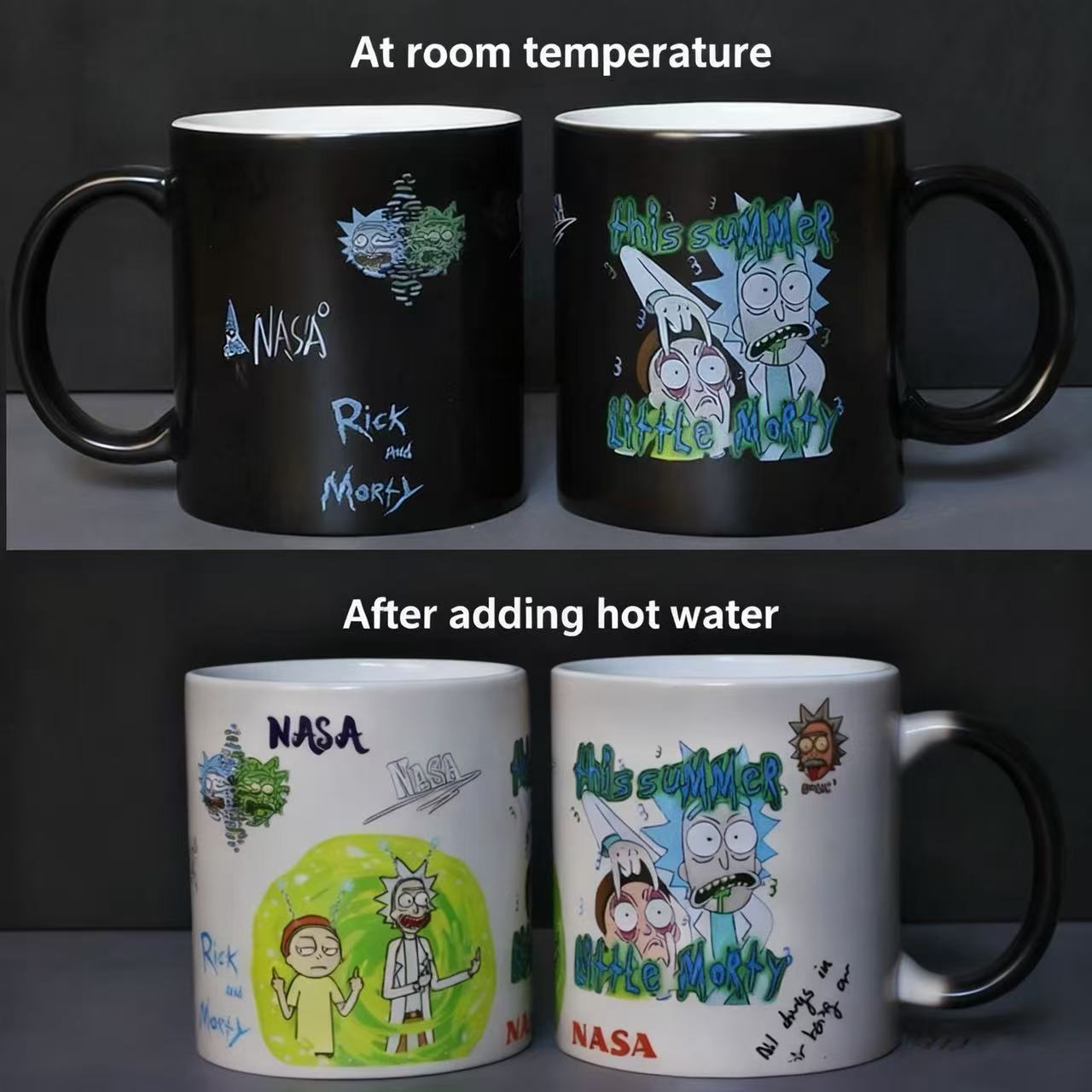Rick and Morty Multiverse Color-Changing Ceramic Mug