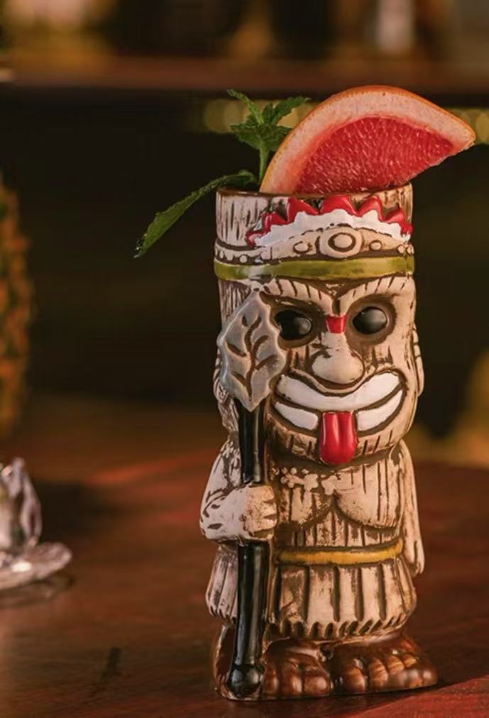 Best-selling ceramic slushie cup with a zombie skull motif