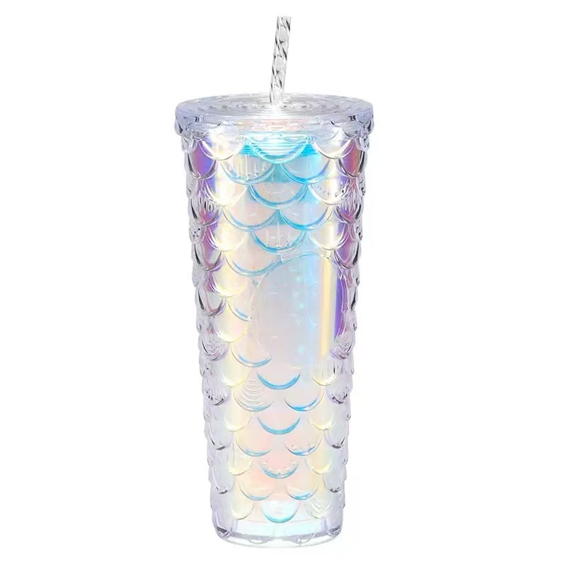 Gradient double-layer fish scale cup