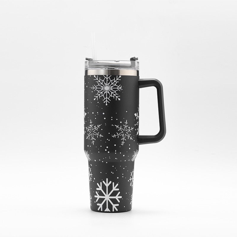 Creative 40oz Christmas Halloween Gift Car Cup Cross-border Original Large Capacity Straw Tumbler