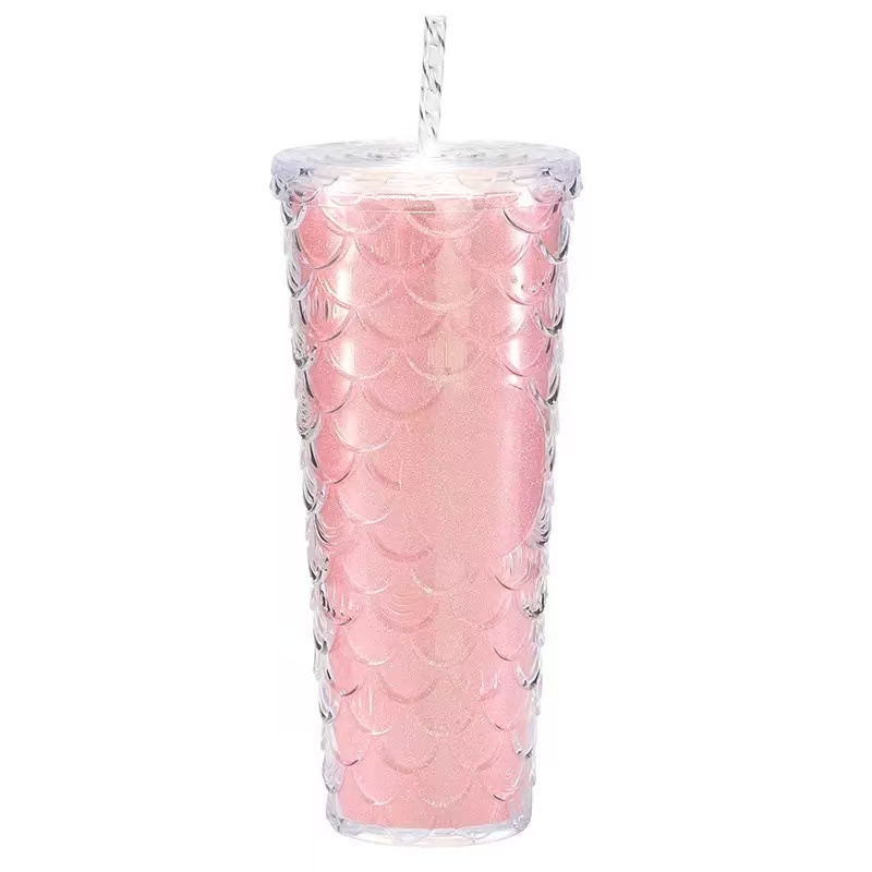 Gradient double-layer fish scale cup
