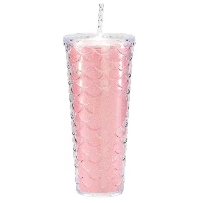 Gradient double-layer fish scale cup