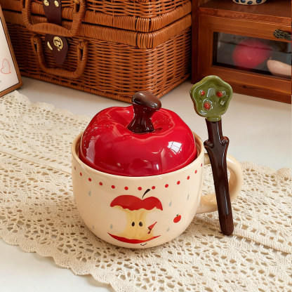 Christmas Apple Mug & Spoon Gift Set