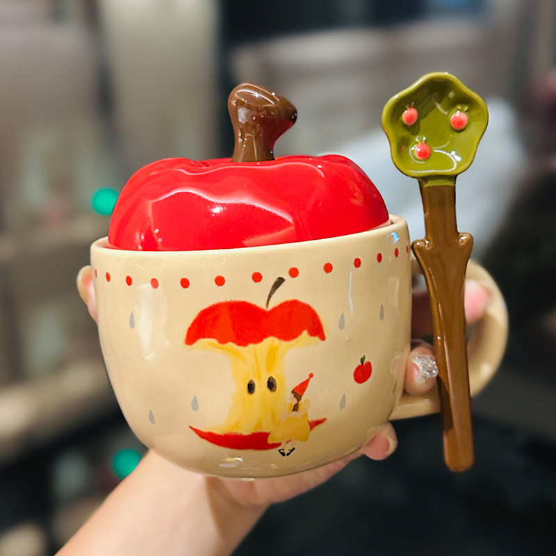 Christmas Apple Mug & Spoon Gift Set